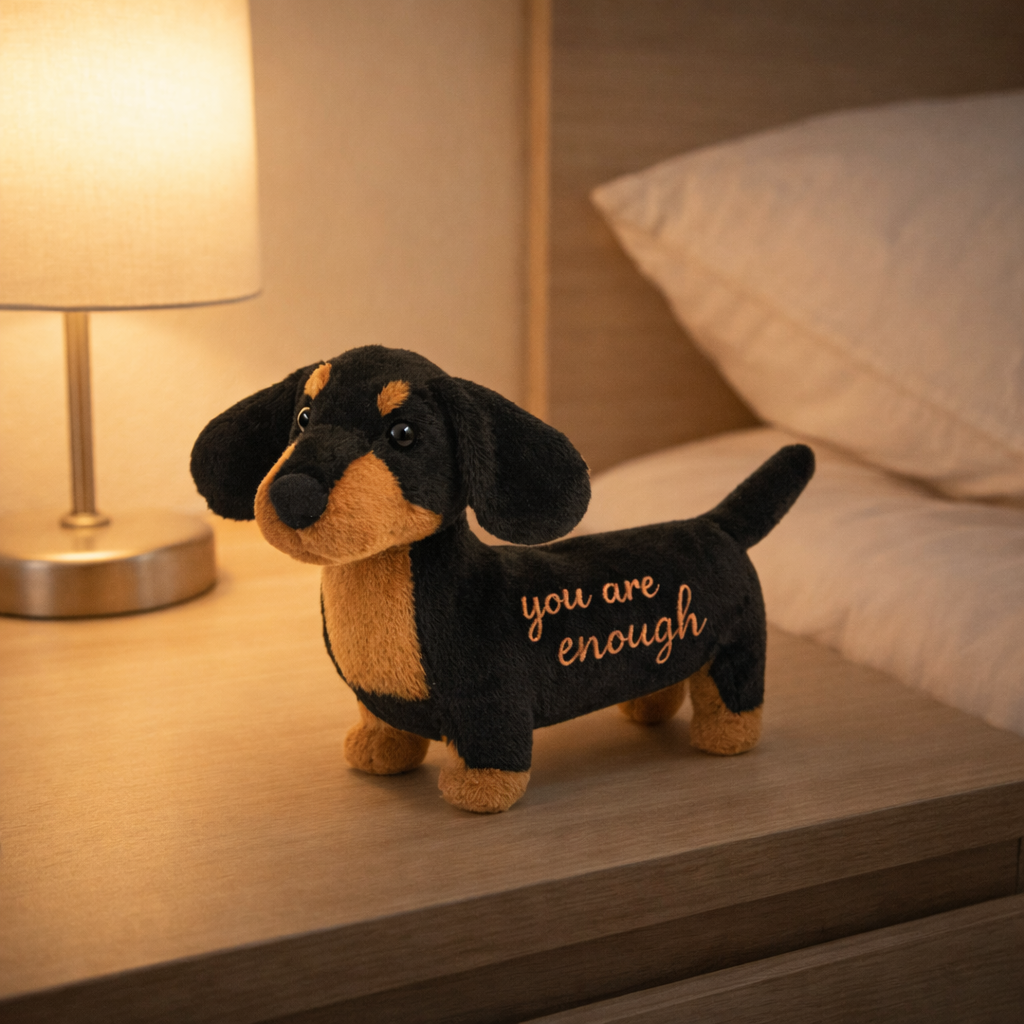 You Are Enough Emotional Support Dachshund Plush