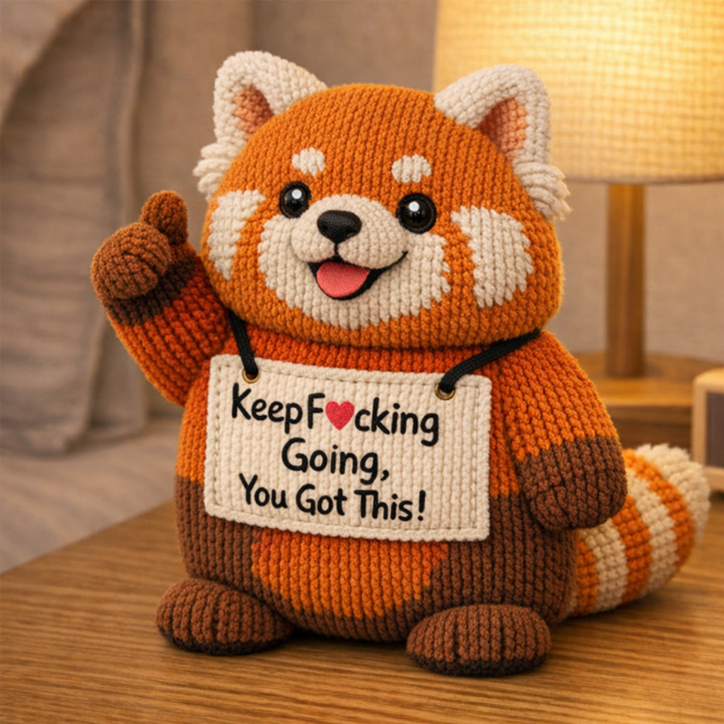 You Got This Emotional Support Crochet Red Panda
