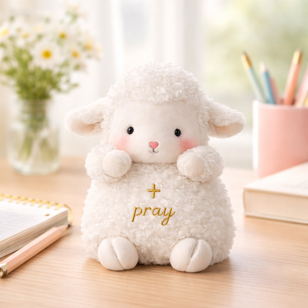 Dear Daughter Never Quit Cute Sheep Plushie