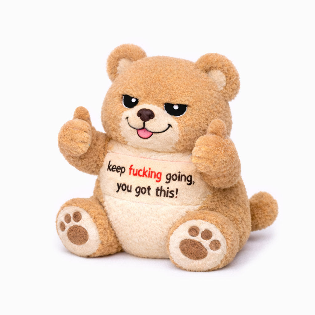 You Got This Emotional Support Brown Bear Plush