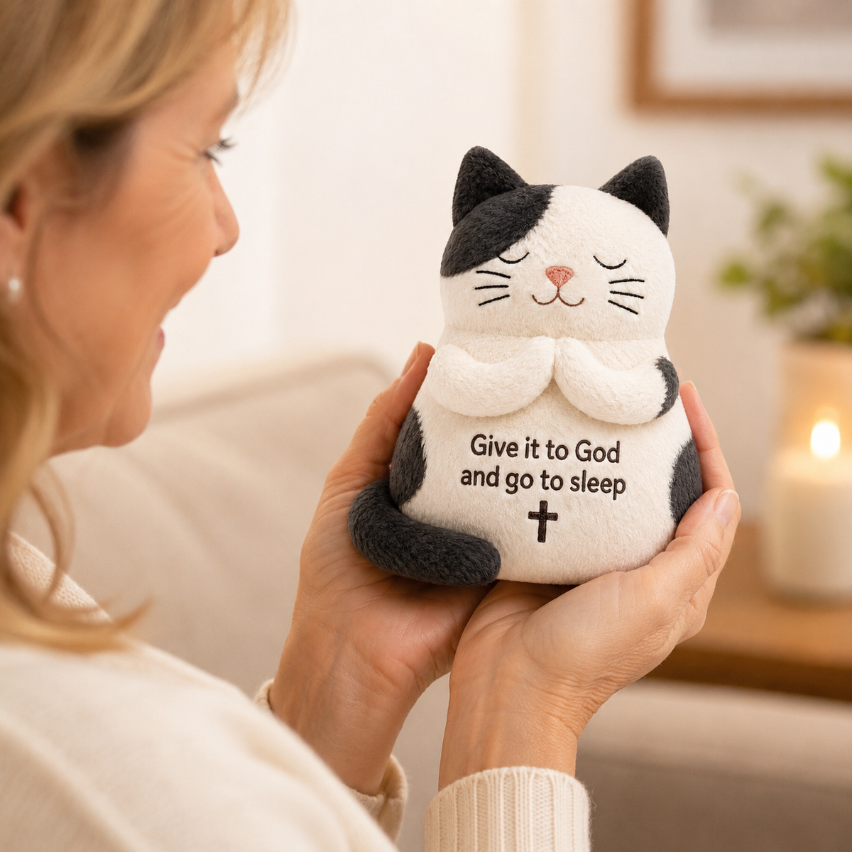 Sleepy Prayer Cat