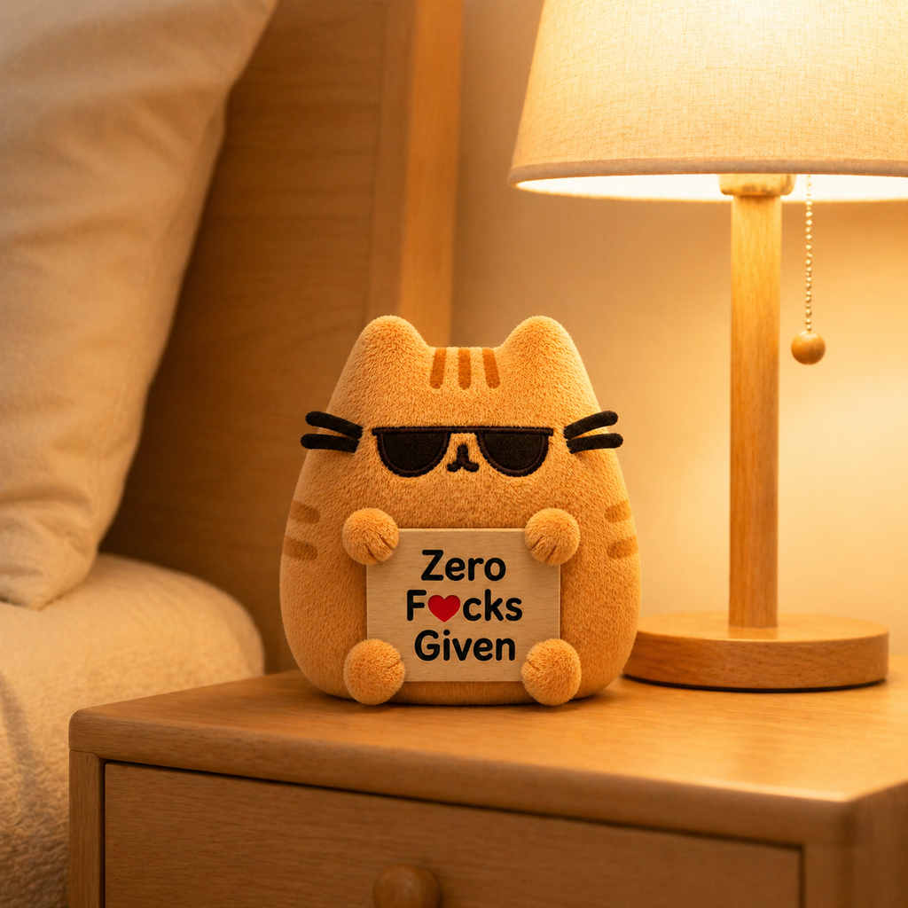 Emotional Support Sunglasses Orange Cat Plush
