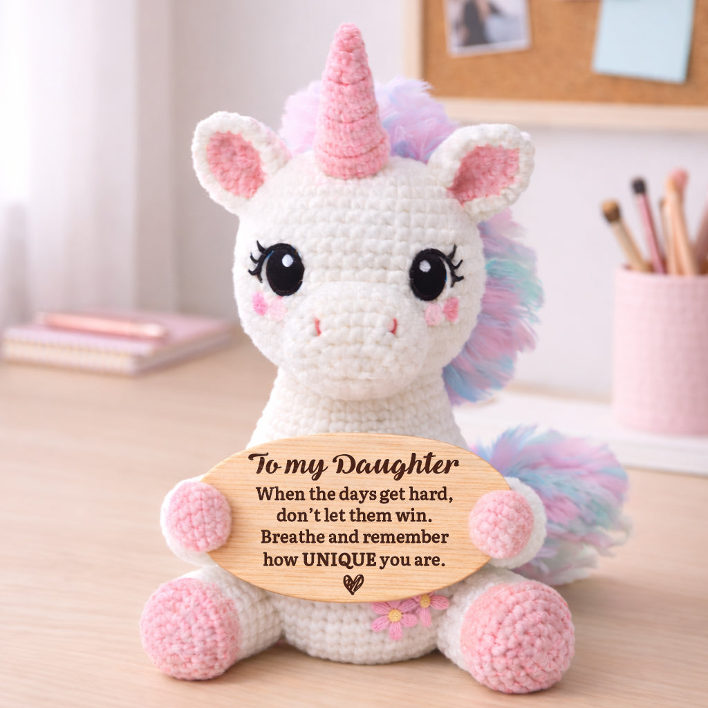 Remember How UNIQUE You Are Crochet Toy
