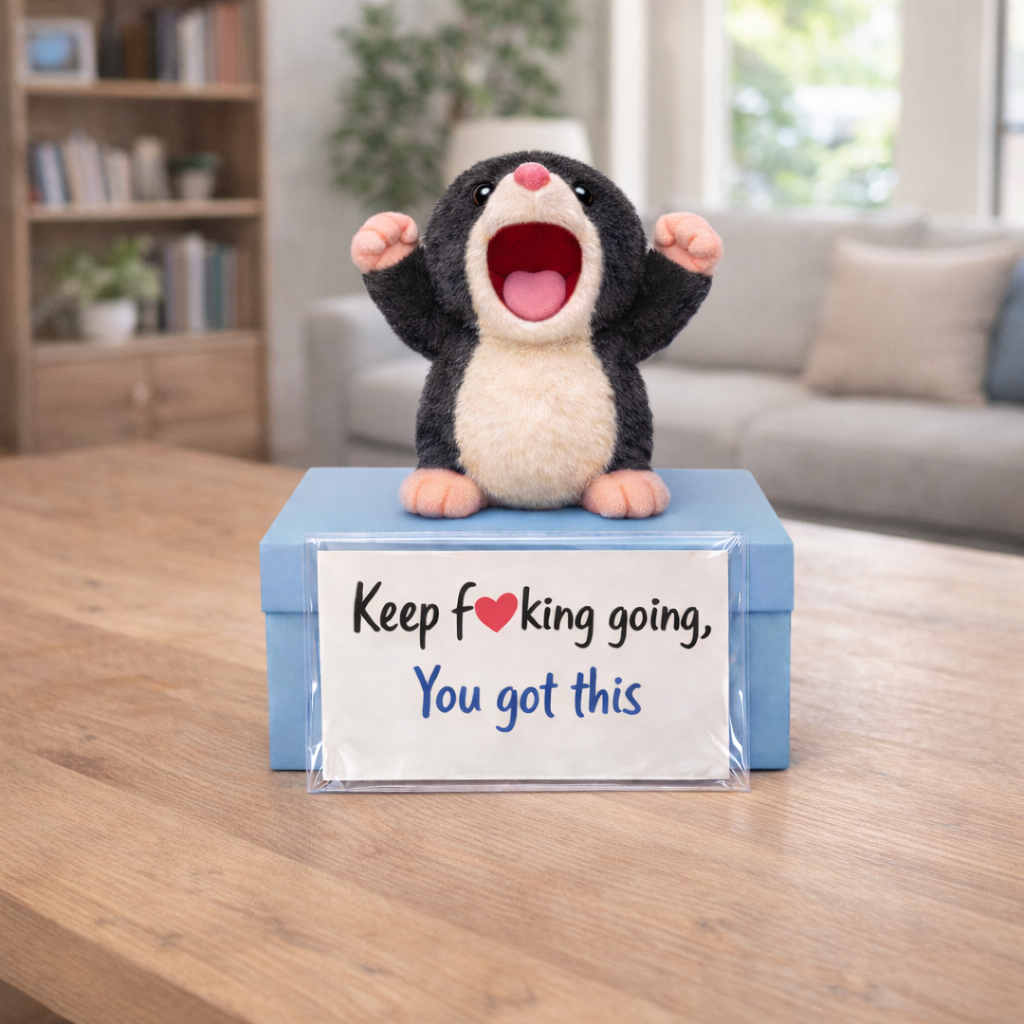 You Got This Emotional Support Roaring Mole Plush