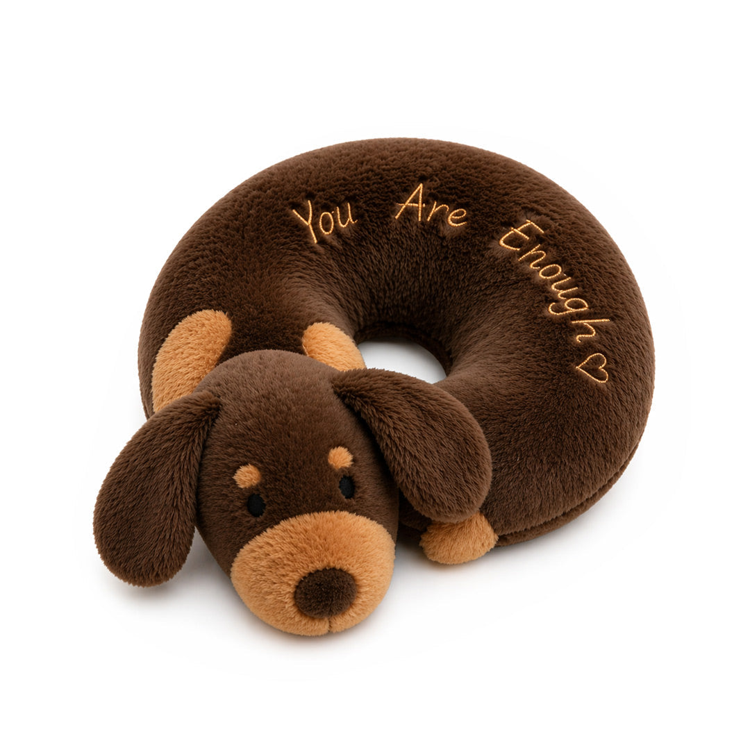 You Are Enough Emotional Support Dachshund Bagel Plush