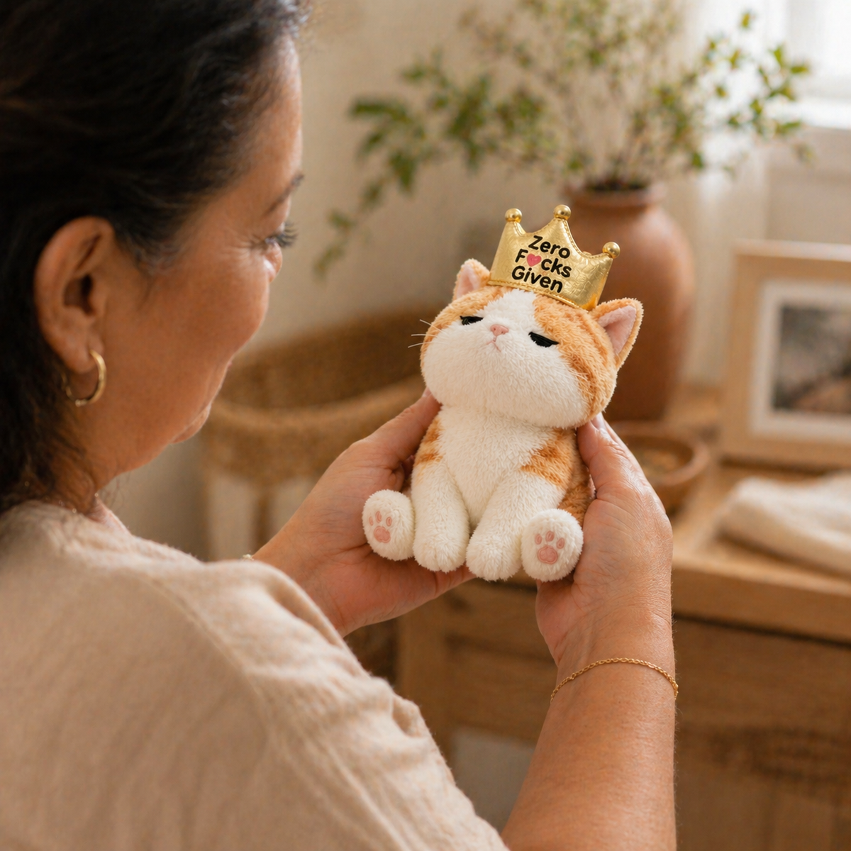 Emotional Support Kitty Crown Plush