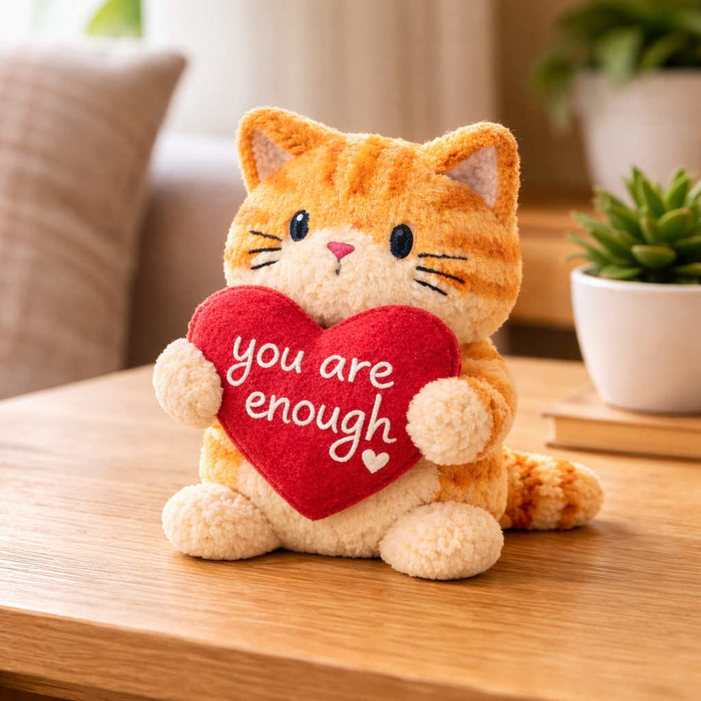 You Are Enough Emotional Support Cat Plush
