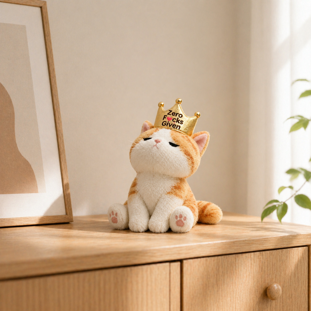 Emotional Support Kitty Crown Plush