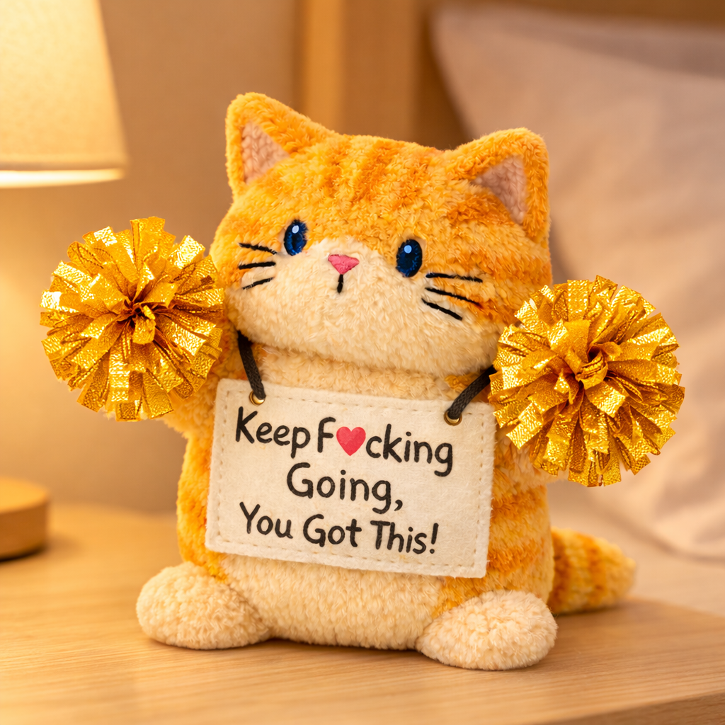 Cheer Up Kitty Plush