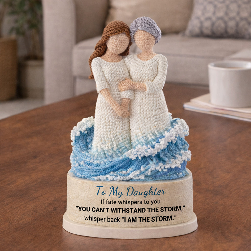 I Am The Storm Crochet Mother Daughter Wave Toy