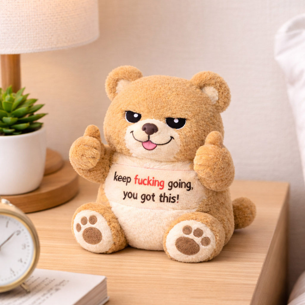 You Got This Emotional Support Brown Bear Plush
