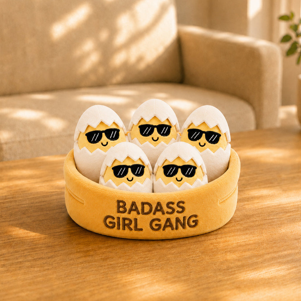 Badass Girl Gang Egg Plush Set
