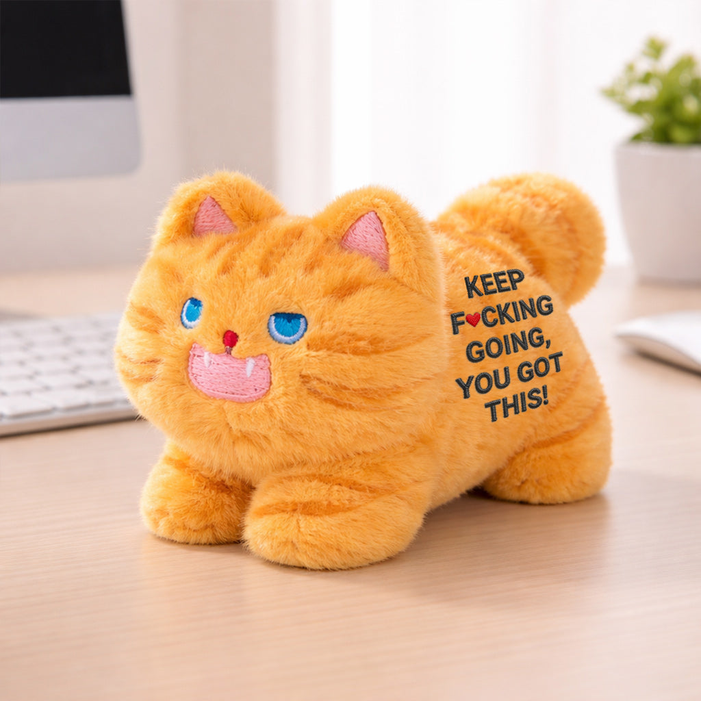 Keep F♥︎cking Going Angry Kitty Plush