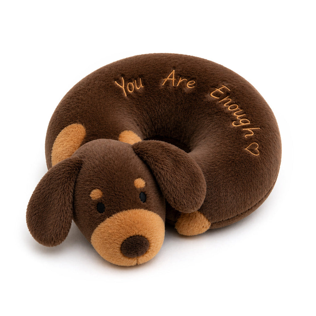 You Are Enough Emotional Support Dachshund Bagel Plush