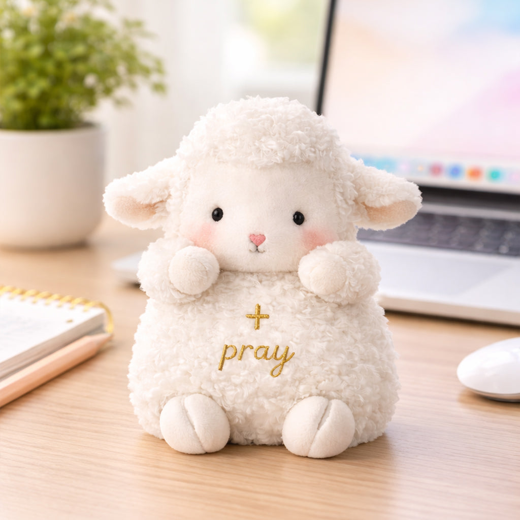 Dear Daughter Never Quit Cute Sheep Plushie