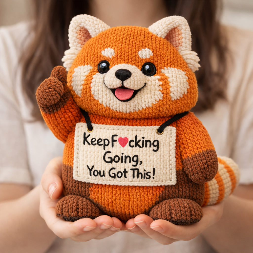 You Got This Emotional Support Crochet Red Panda
