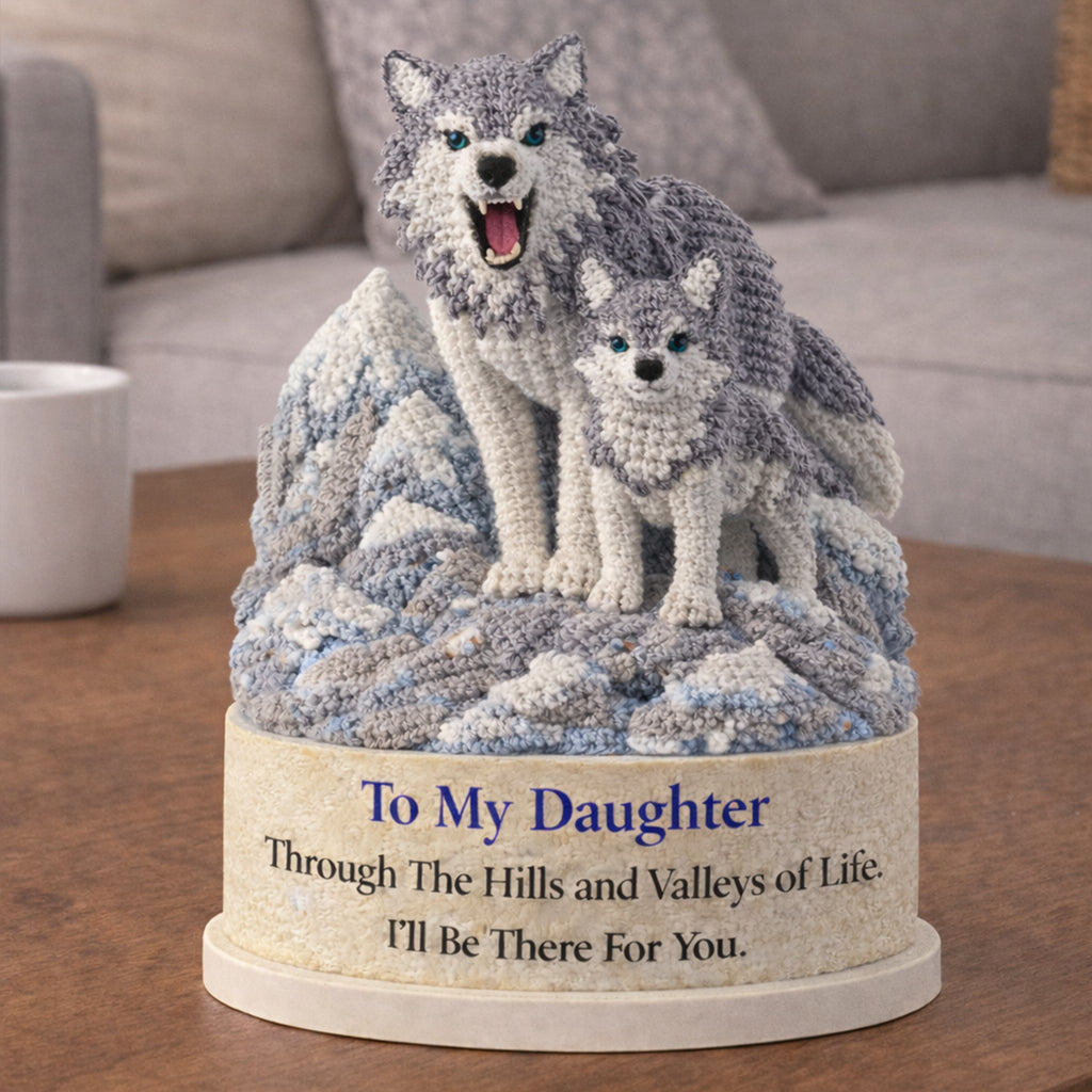 Hills and Valleys Crochet Mother Daughter Wolf Toy