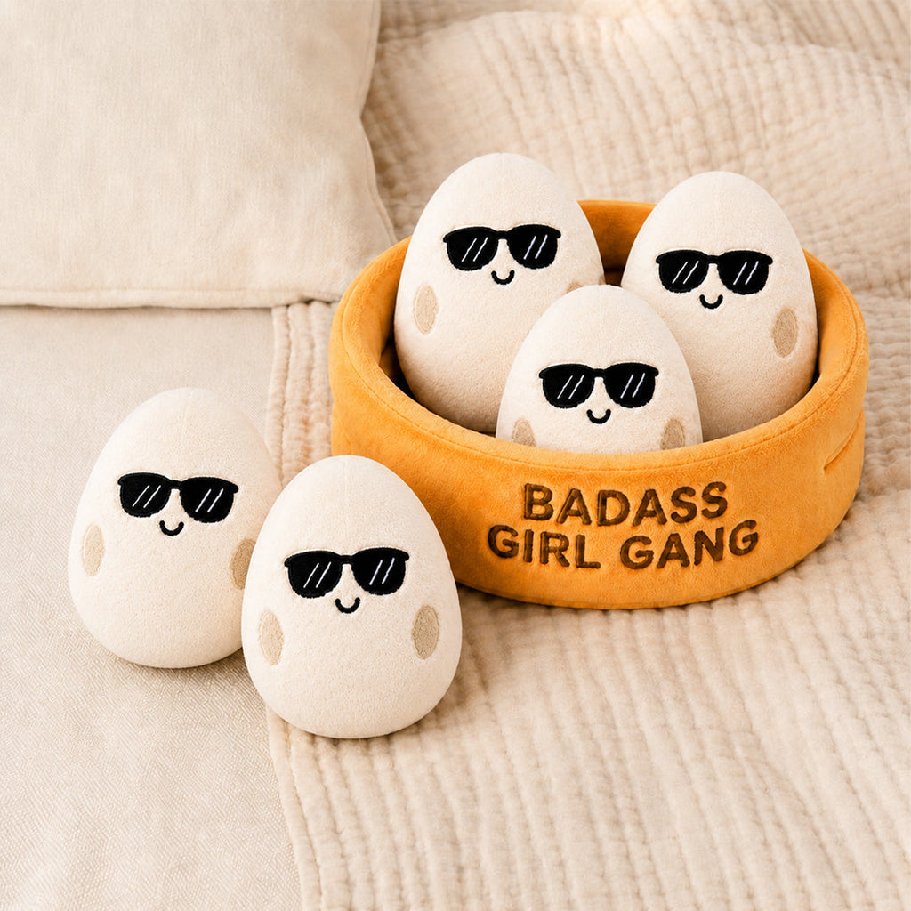 Badass Girl Squad Plush Bowl Set