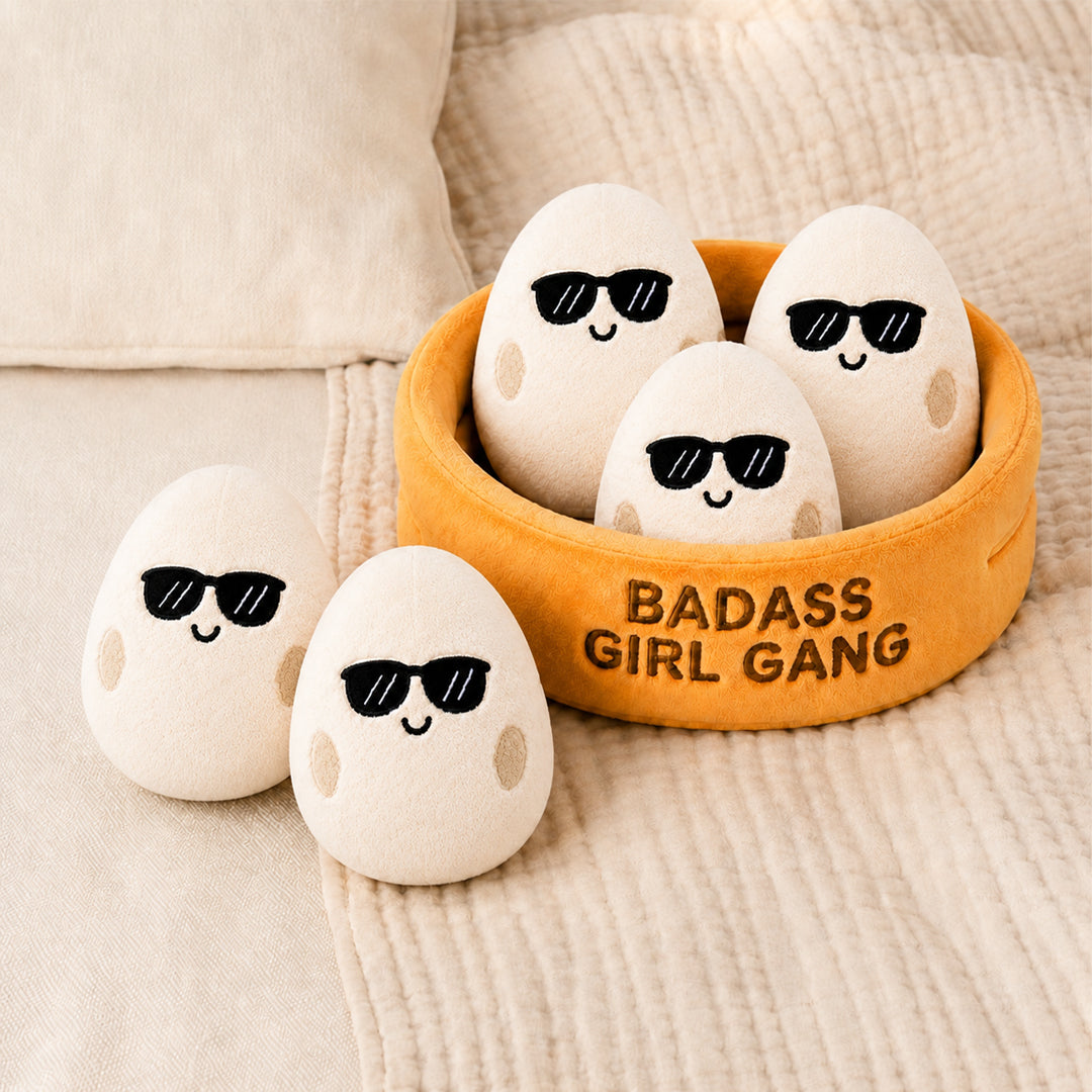 Badass Girl Squad Plush Bowl Set