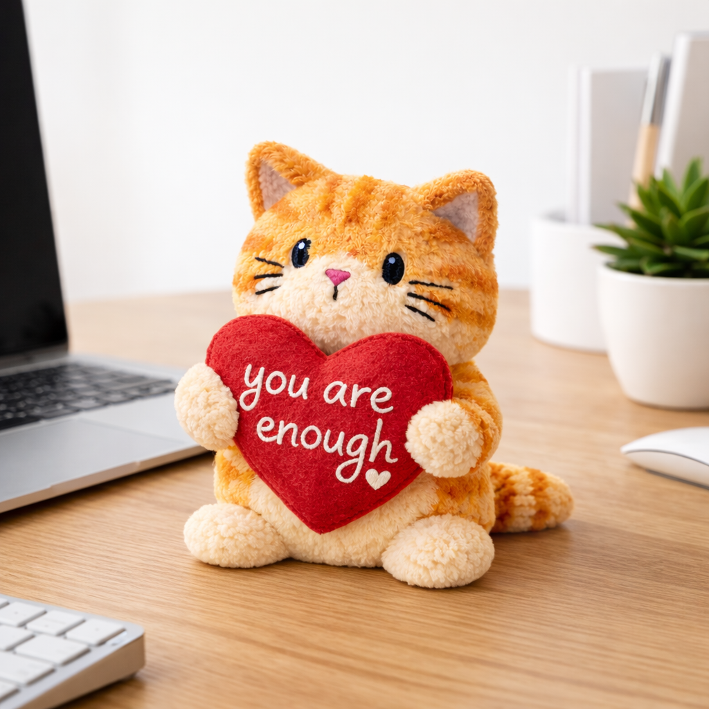 You Are Enough Emotional Support Cat Plush