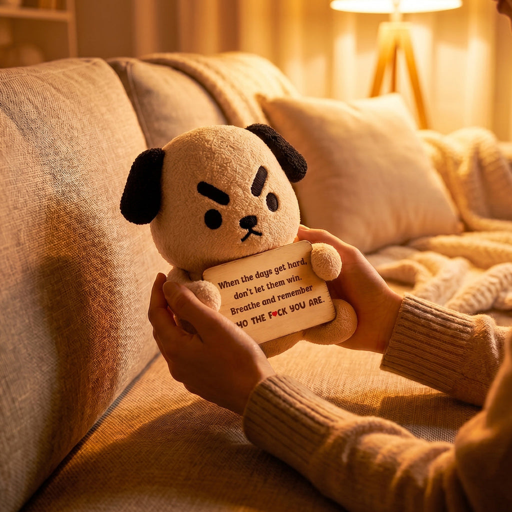 Don't Let Hard Days Win Emotional Support Dog Plush