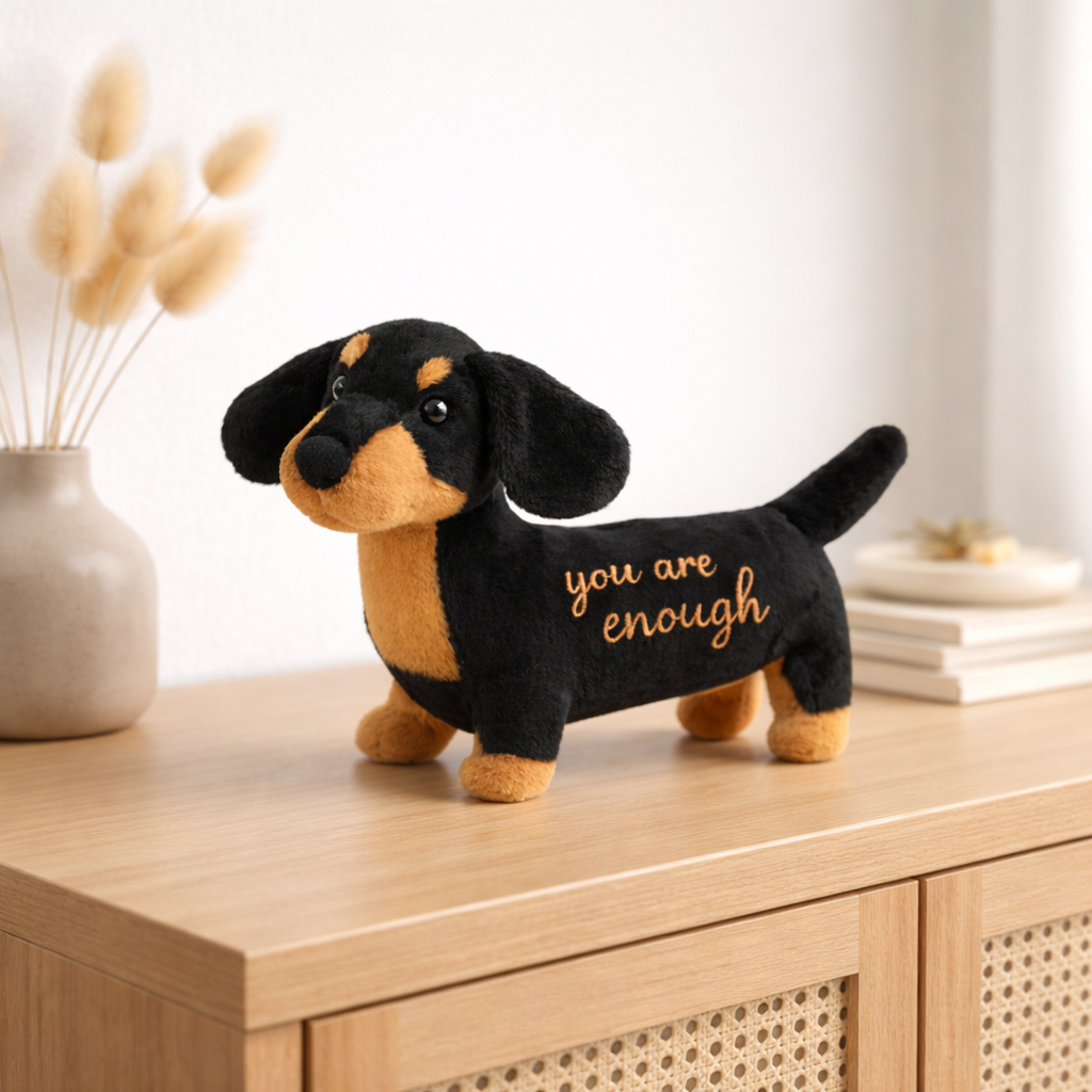 You Are Enough Emotional Support Dachshund Plush