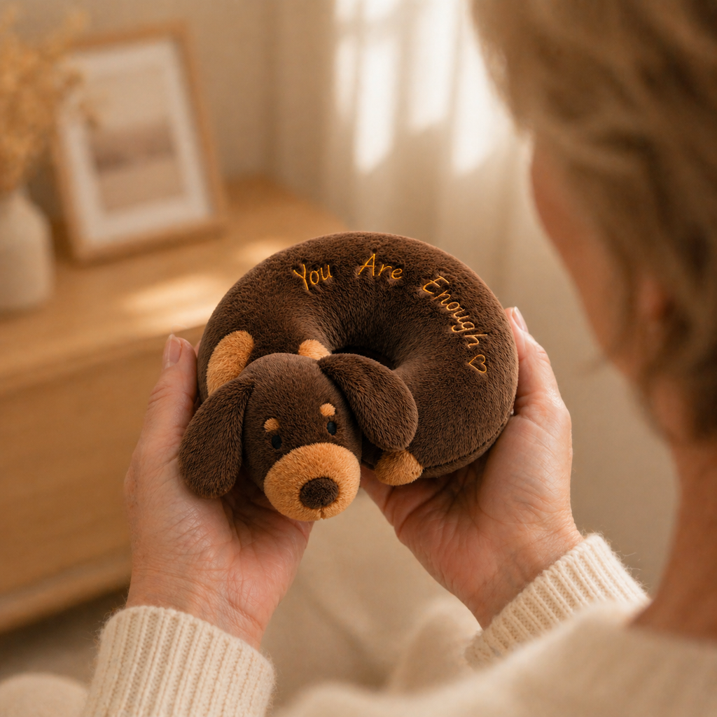 You Are Enough Emotional Support Dachshund Bagel Plush