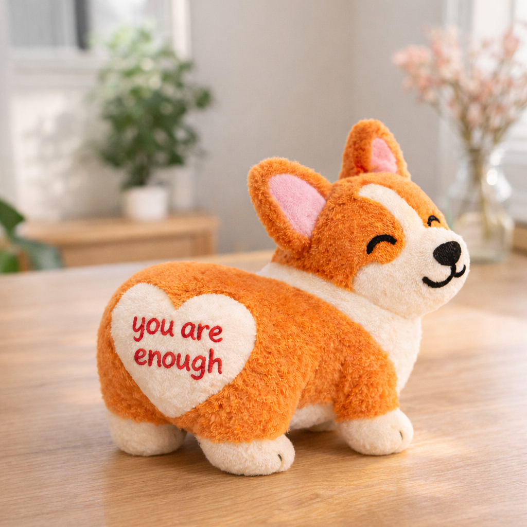 You Are Enough Emotional Support Corgi Plush