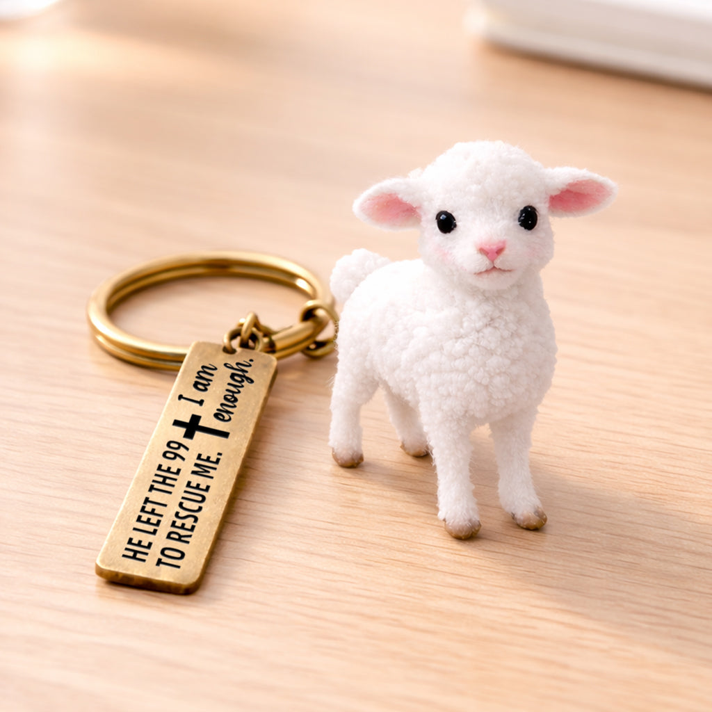 For Self Love Plush Sheep Keychain