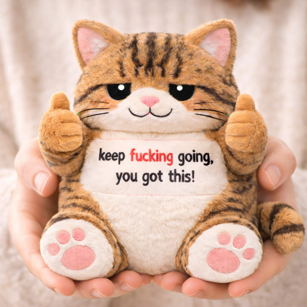 You Got This Emotional Support Orange Cat Plush