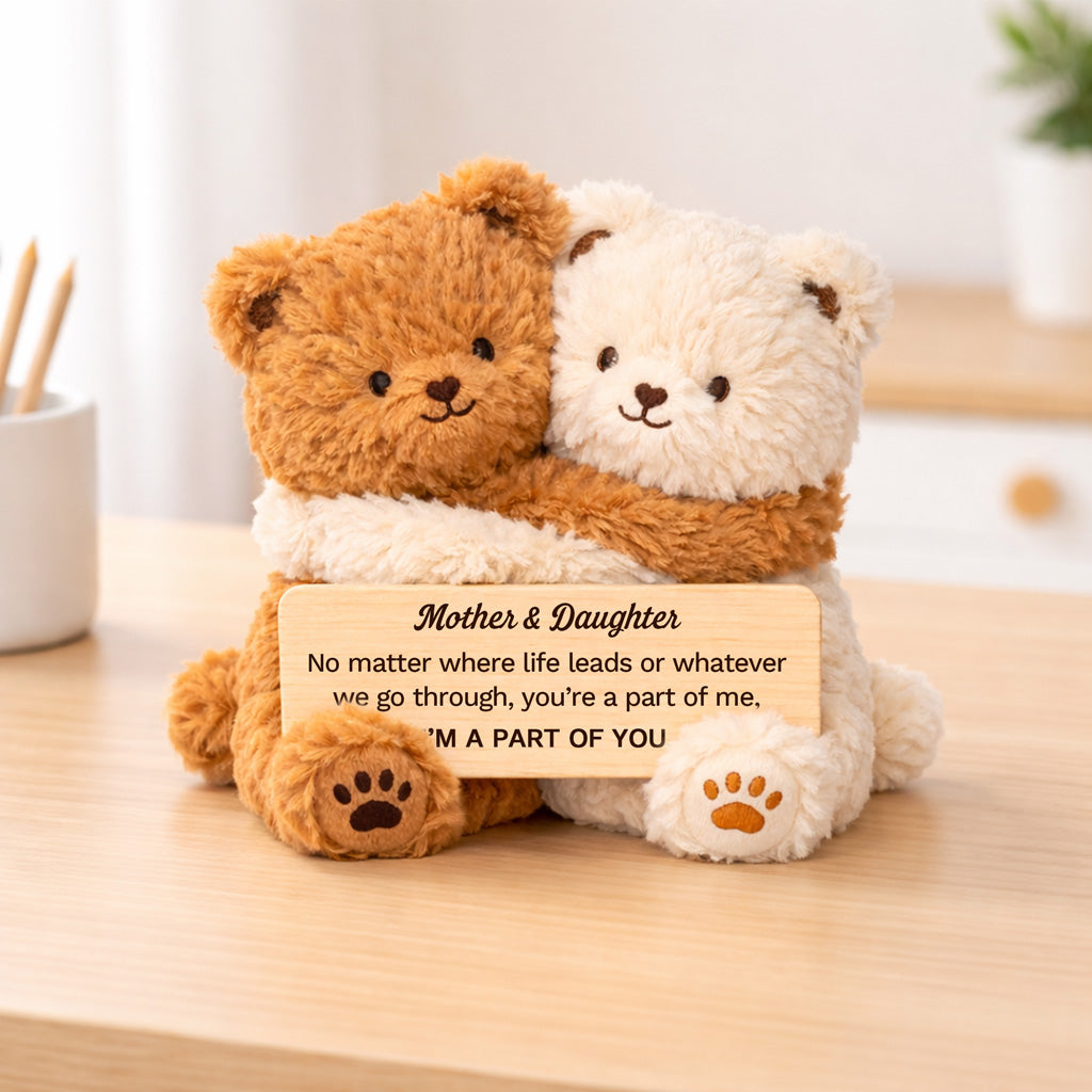 Hugging Mother & Daughter Bear Plush
