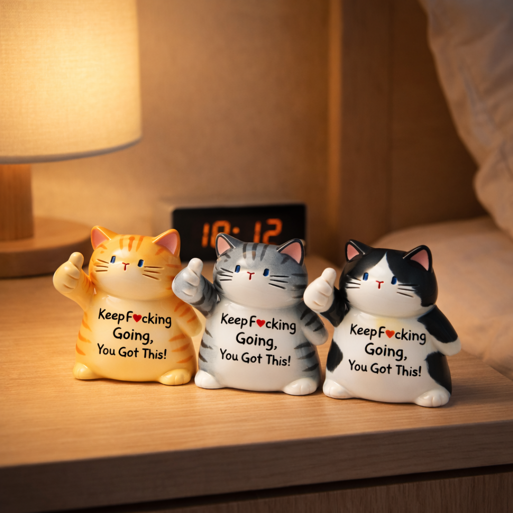 Funny Emotional Support Cat Desk Decor