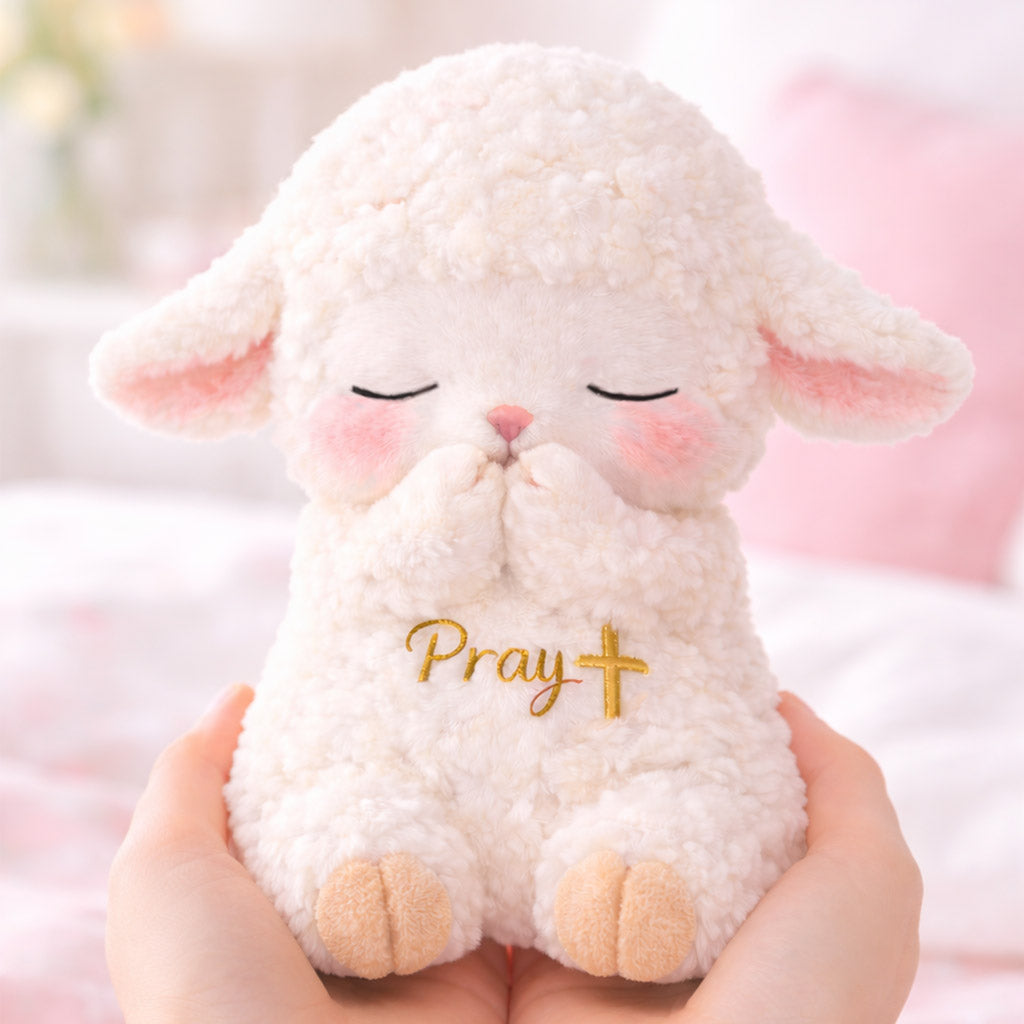Dear Daughter Never Quit White Sheep Plush