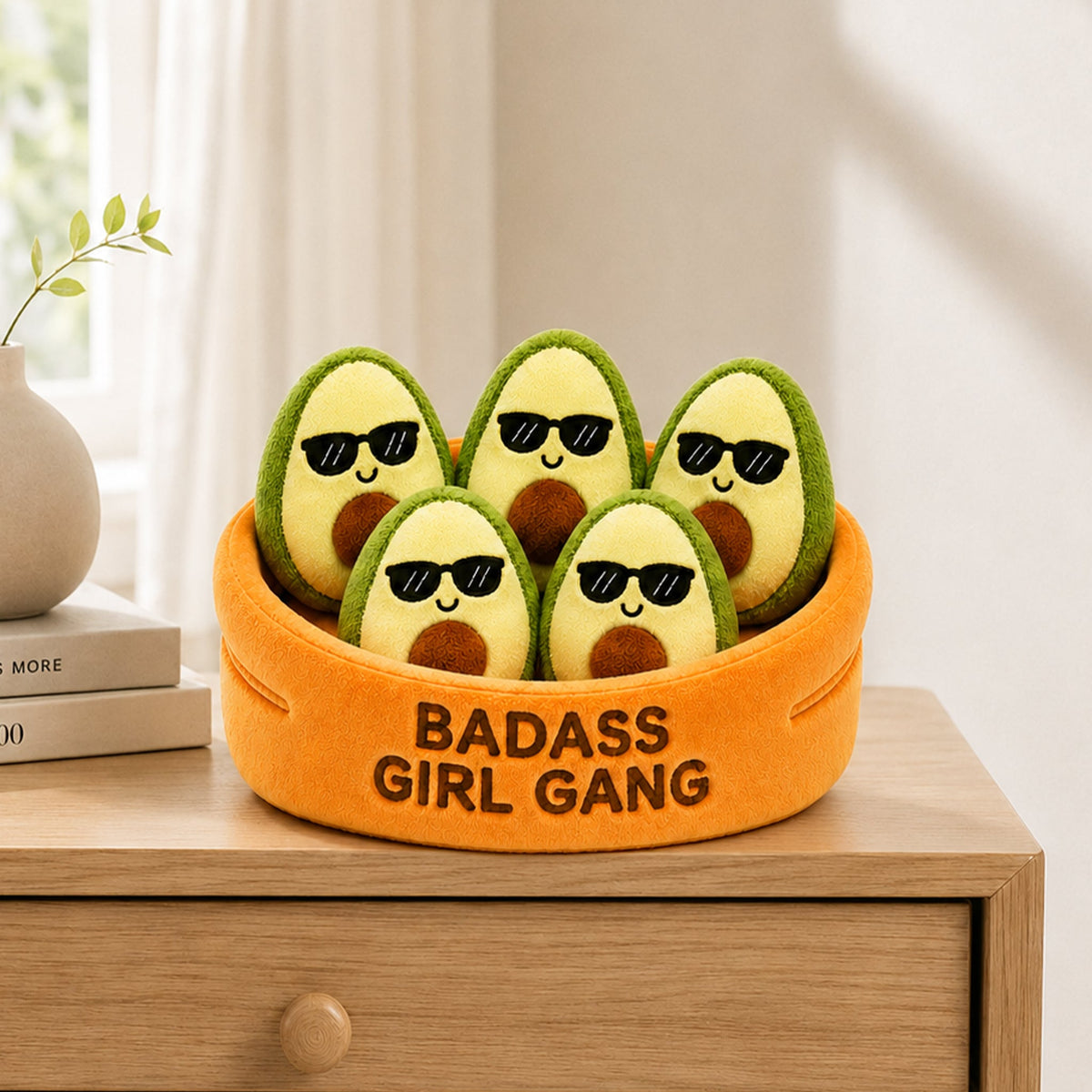 Badass Girl Gang Avocado Plush Set