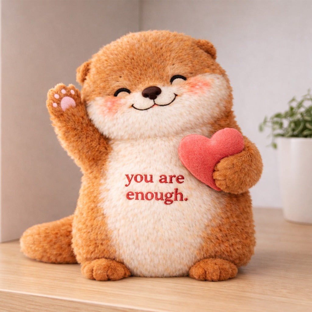 You Are Enough Emotional Support Otter Plush