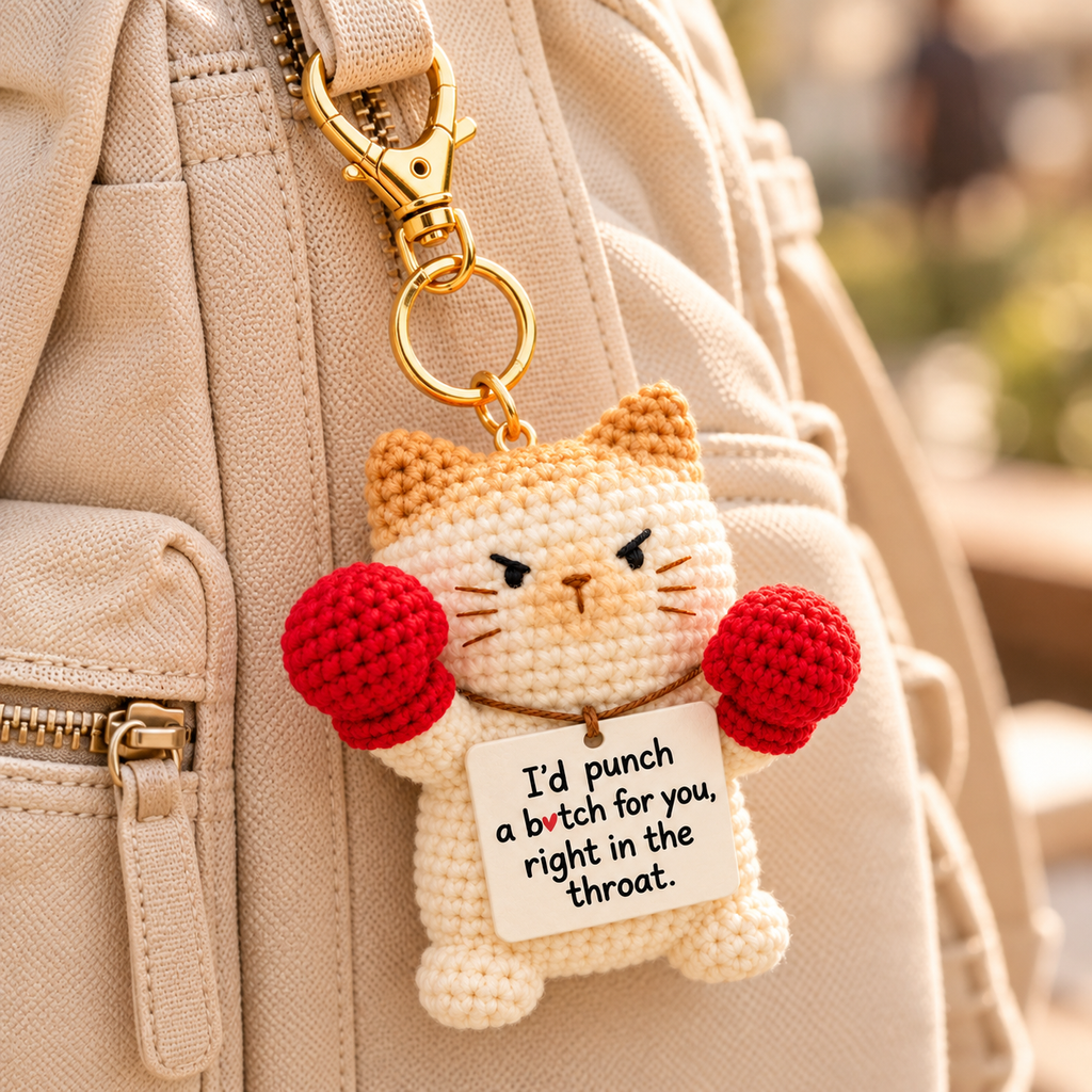 I'd Punch a B❤️tch For You Siamese Cat – Handmade Bestie Gift