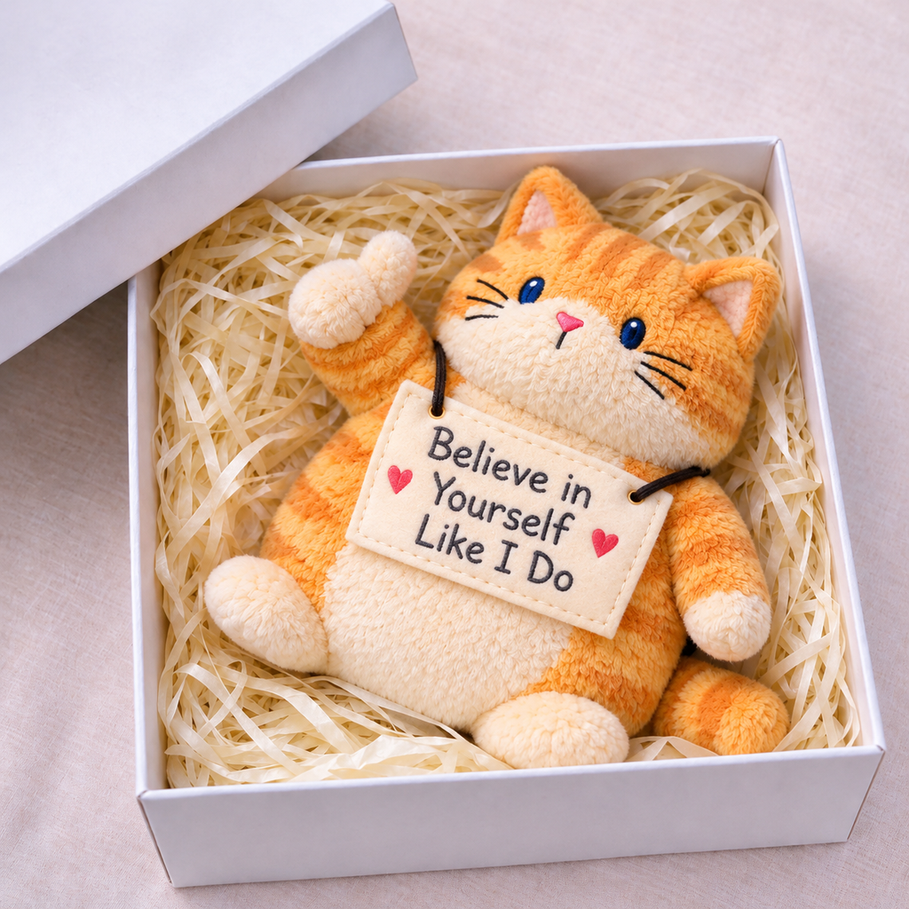 Believe in Yourself  Like I Do Cat Plush