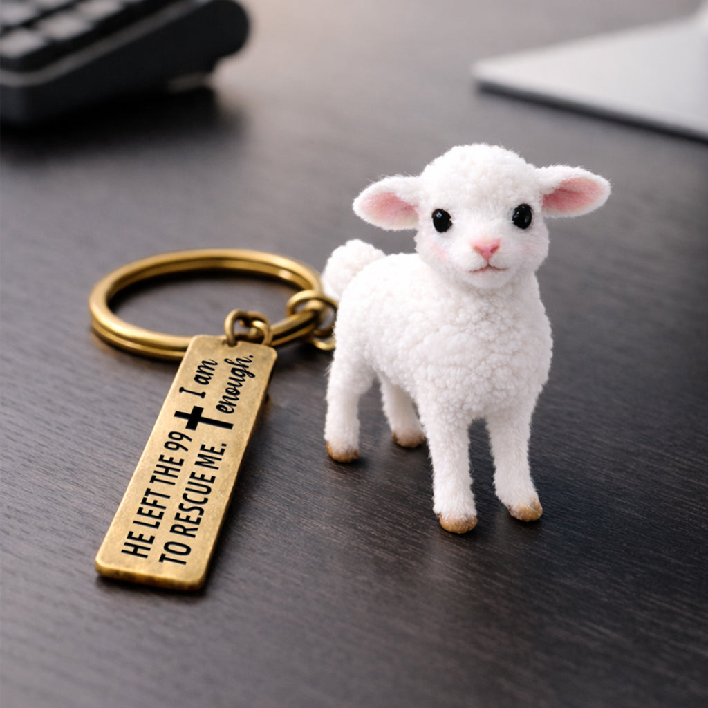 For Self Love Plush Sheep Keychain