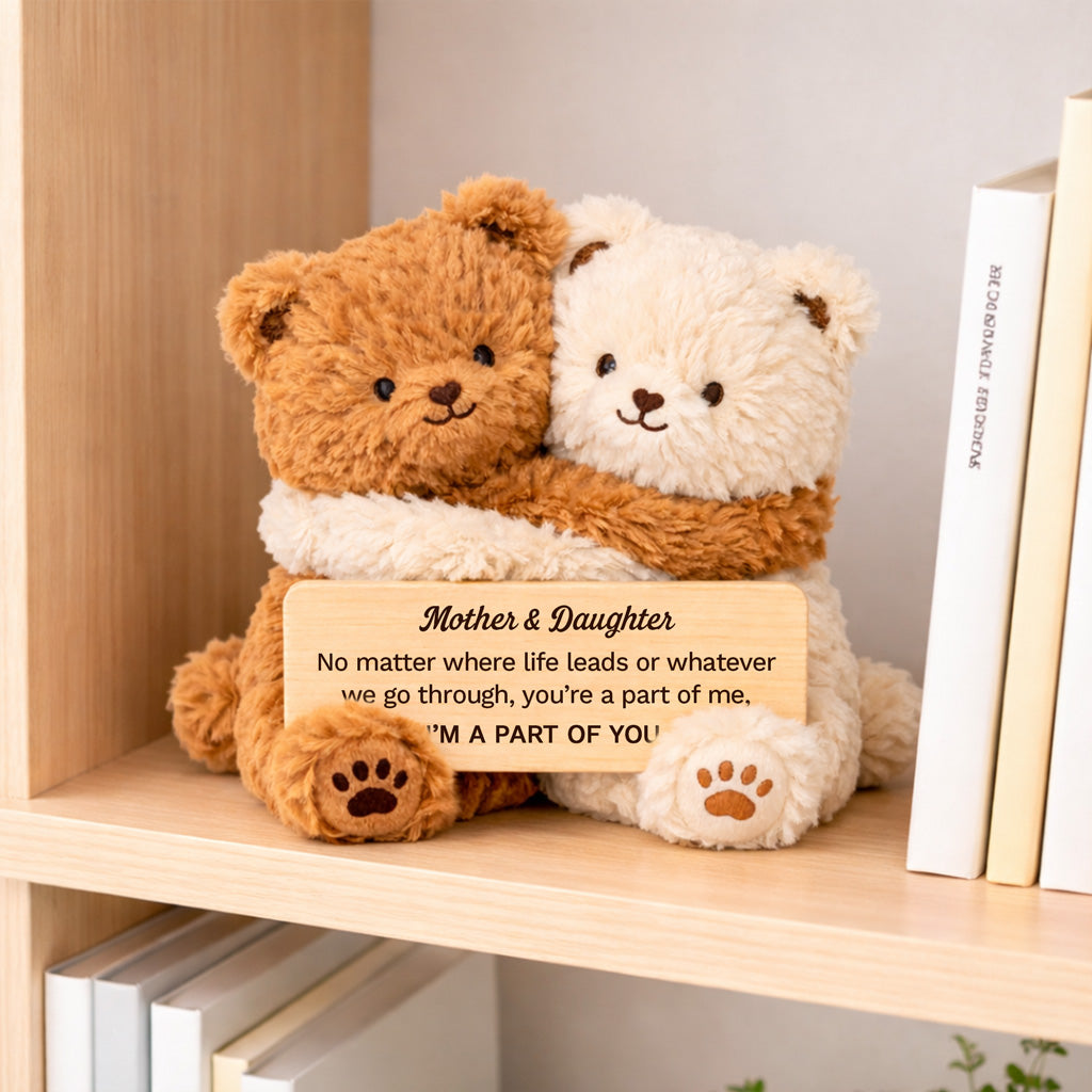 Hugging Mother & Daughter Bear Plush