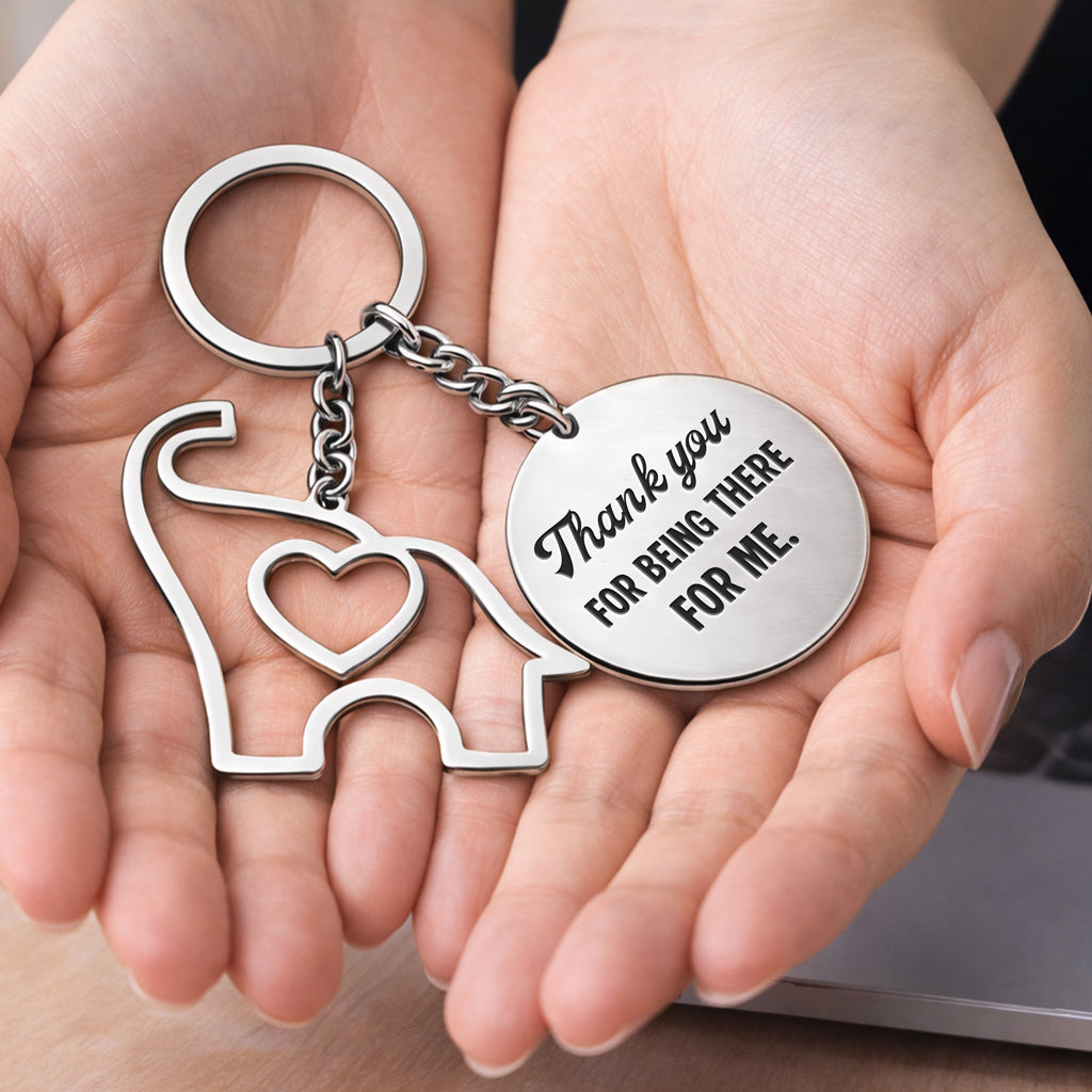 To My Small Circle of Female Friends Elephant Keychain