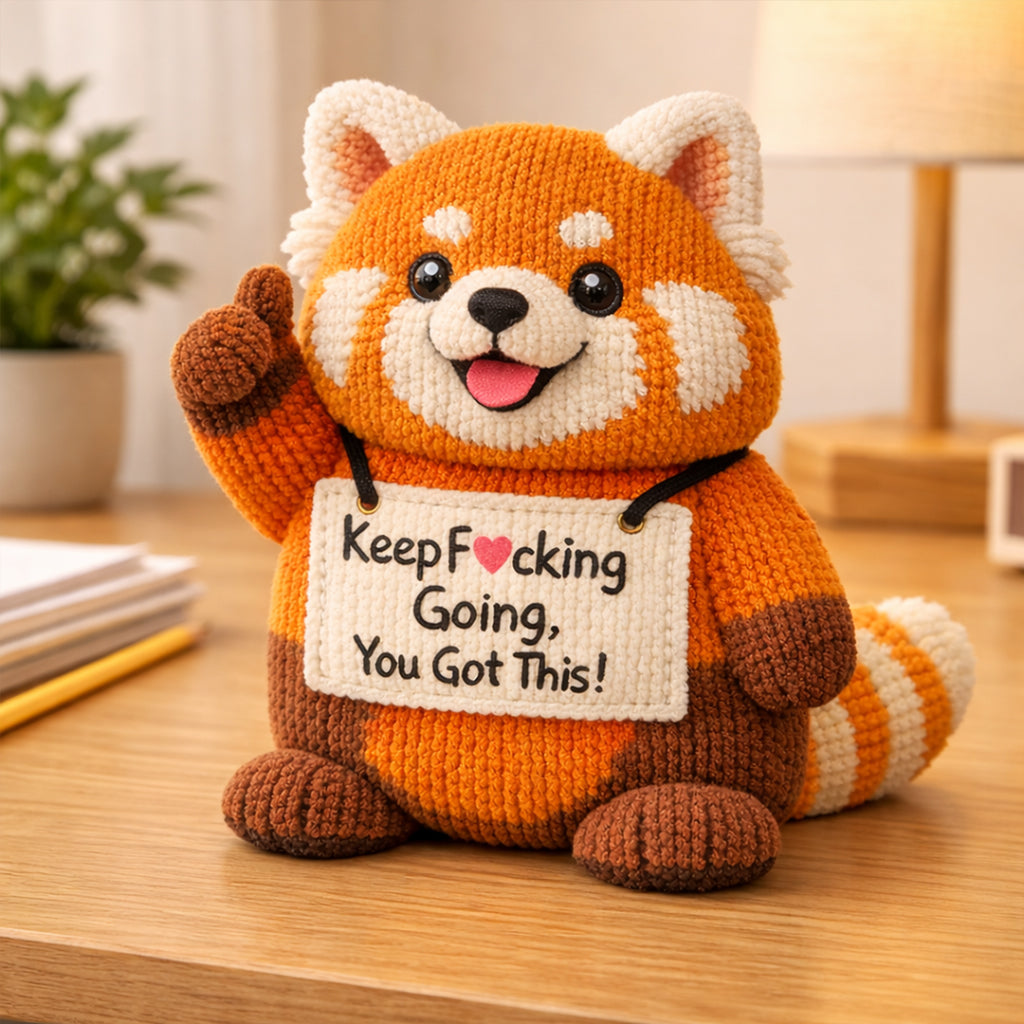 You Got This Emotional Support Crochet Red Panda