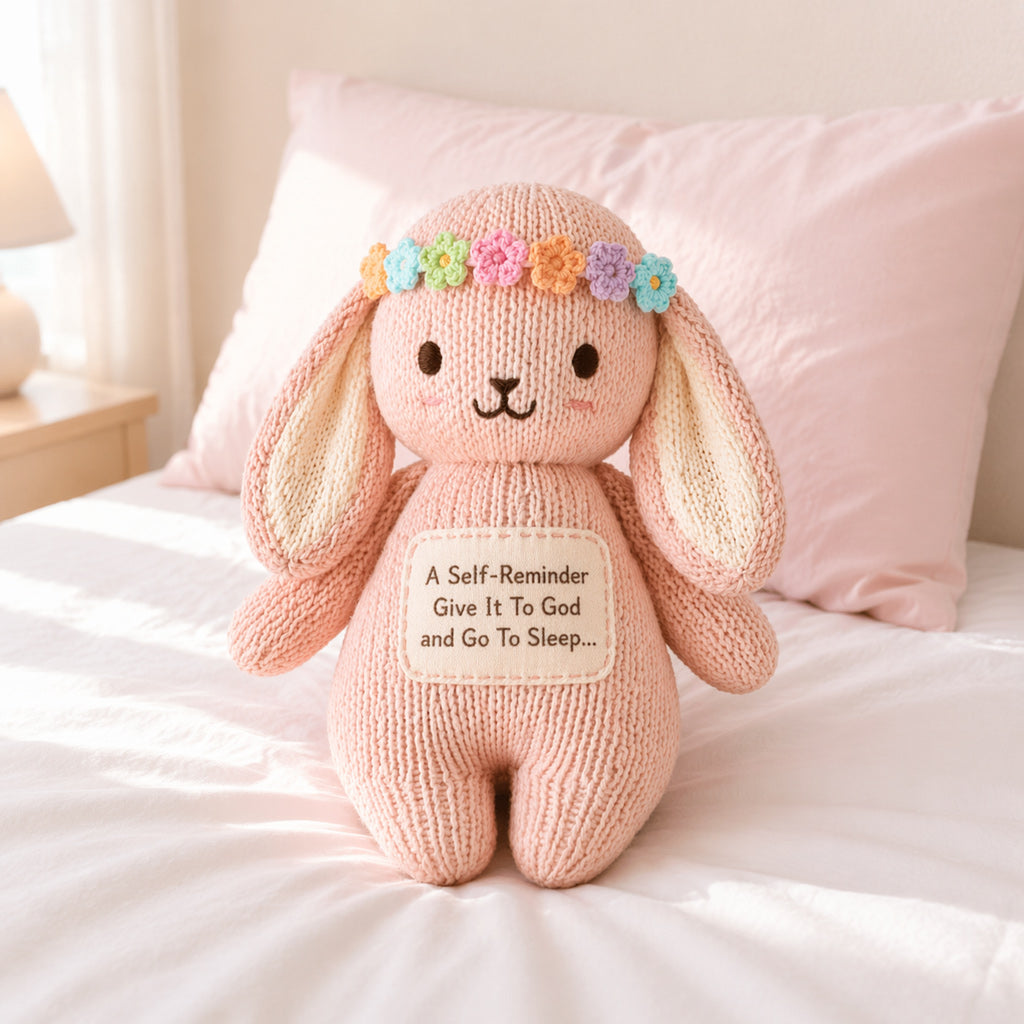 Give it to God Pink Bunny Plush