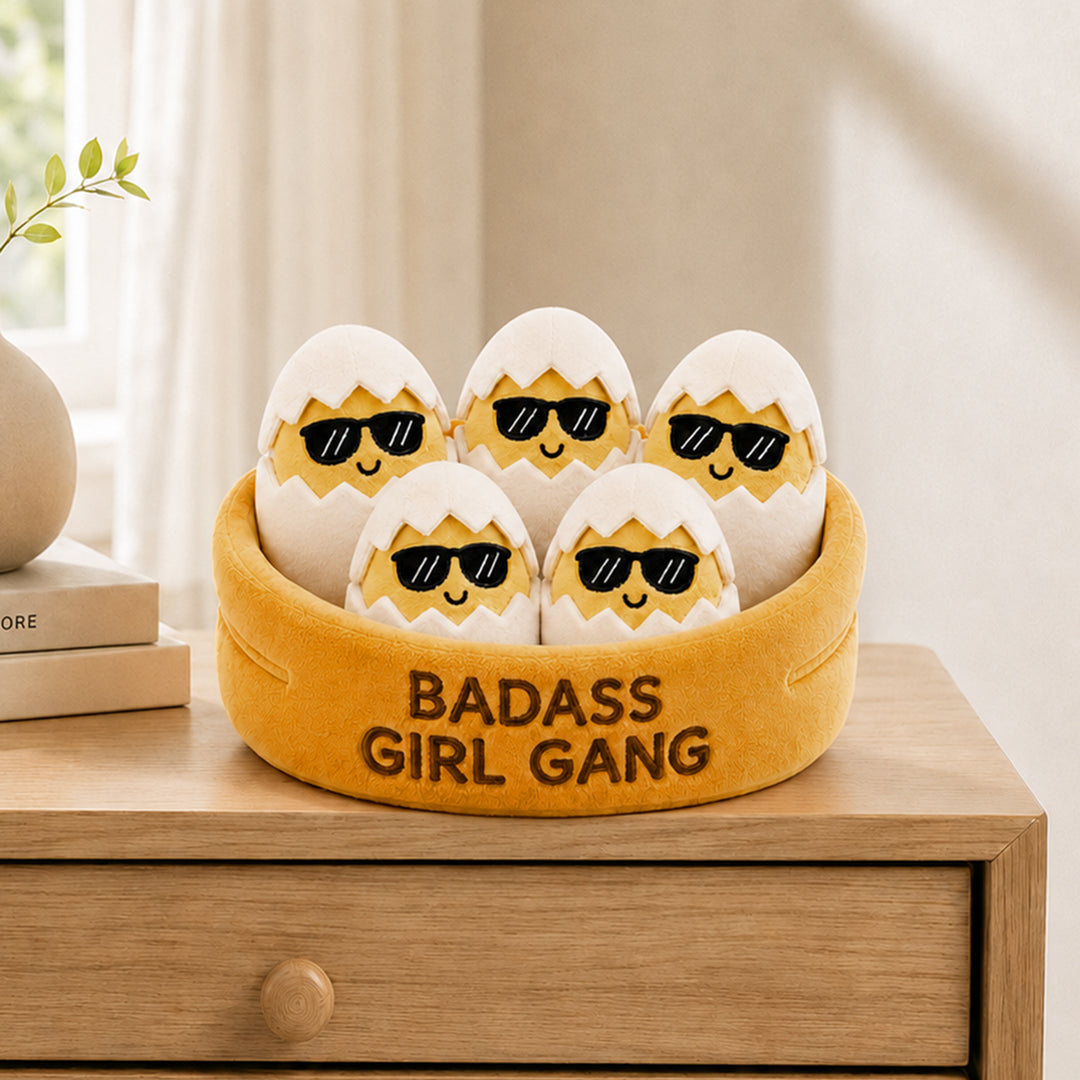 Badass Girl Gang Egg Plush Set