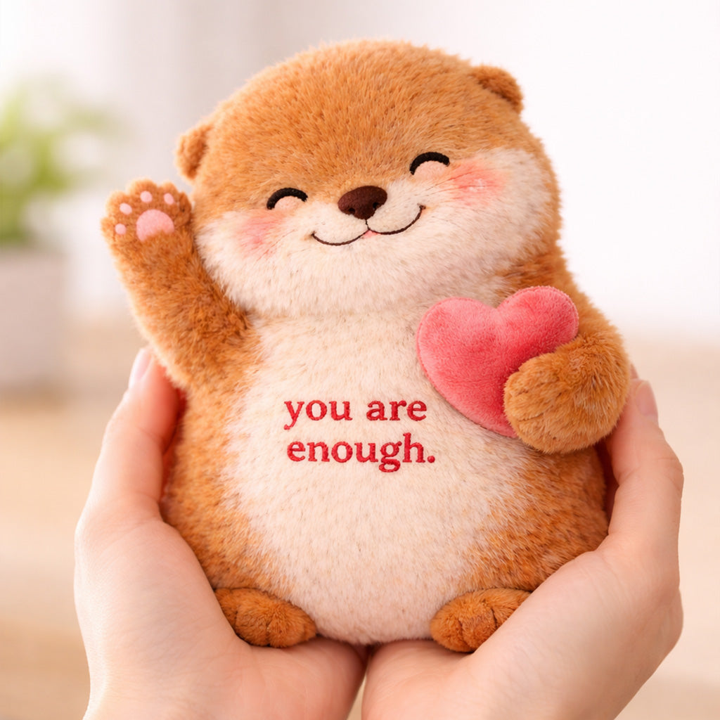 You Are Enough Emotional Support Otter Plush