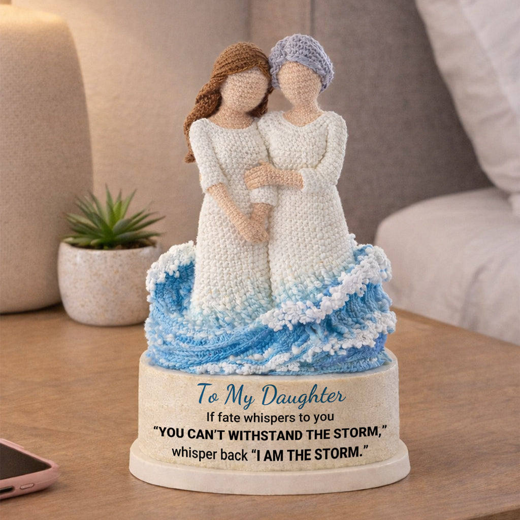 I Am The Storm Crochet Mother Daughter Wave Toy