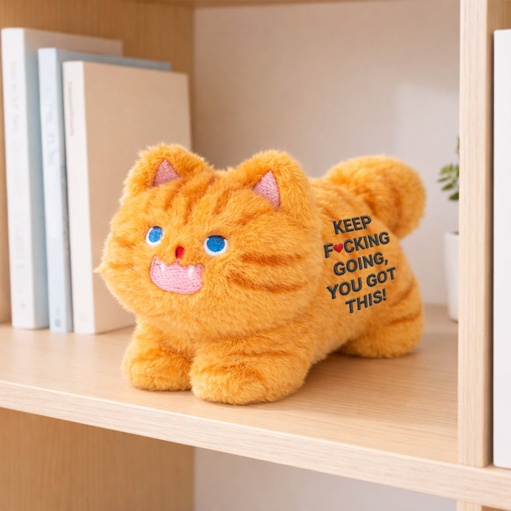 Keep F♥︎cking Going Angry Kitty Plush