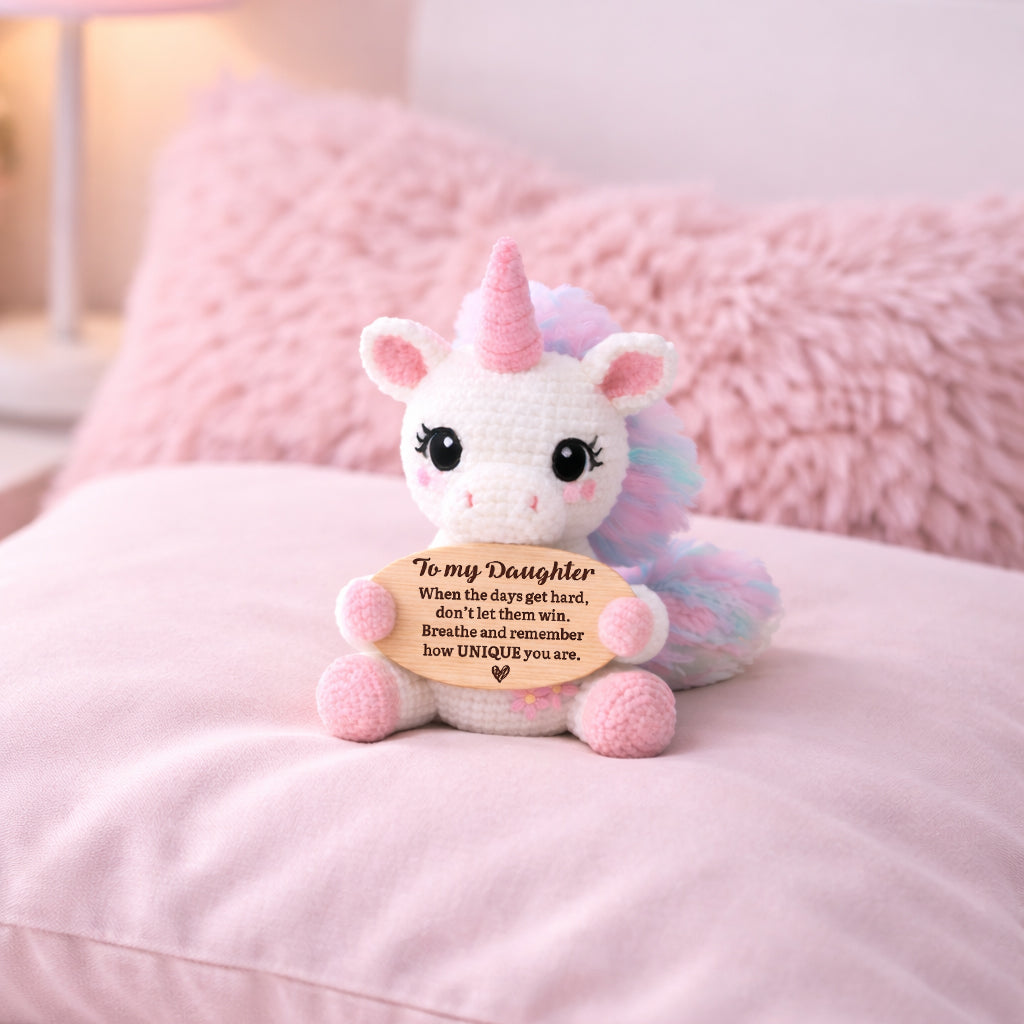 Remember How UNIQUE You Are Crochet Toy
