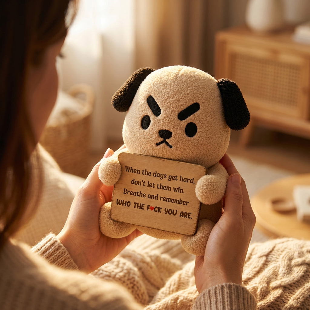 Don't Let Hard Days Win Emotional Support Dog Plush