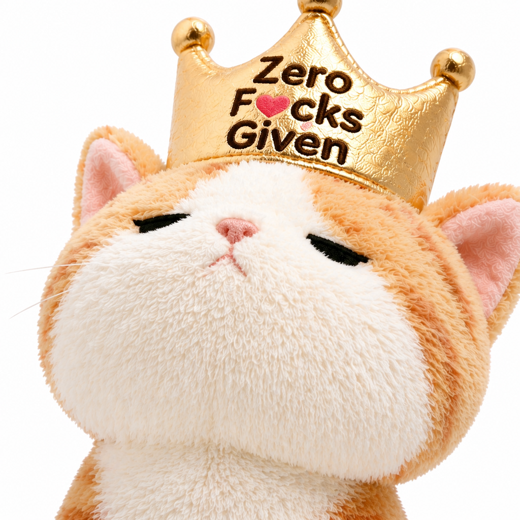 Emotional Support Kitty Crown Plush