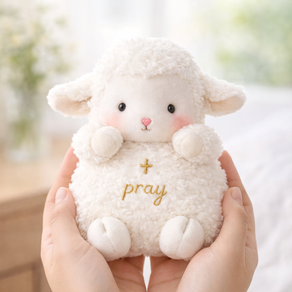 Dear Daughter Never Quit Cute Sheep Plushie